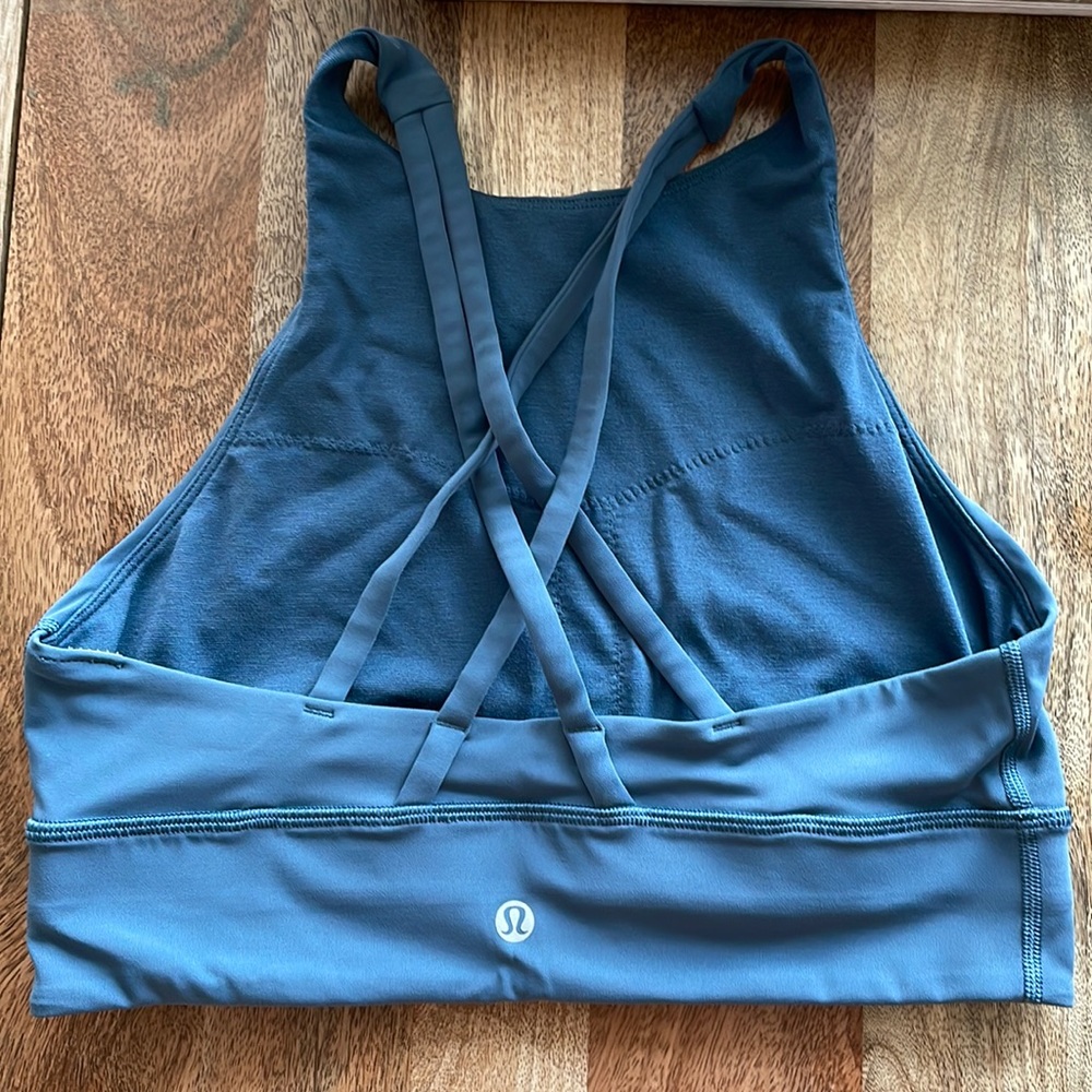 LULULEMON bra top - high neck + criss cross back